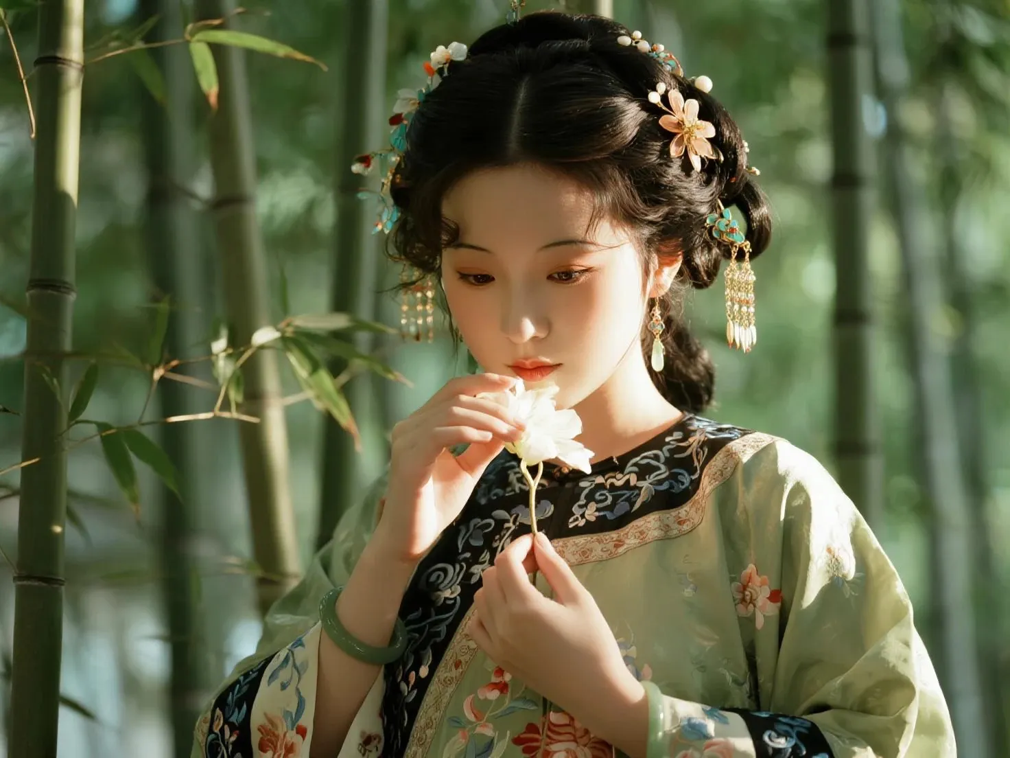 古风少女有知性温婉的特征