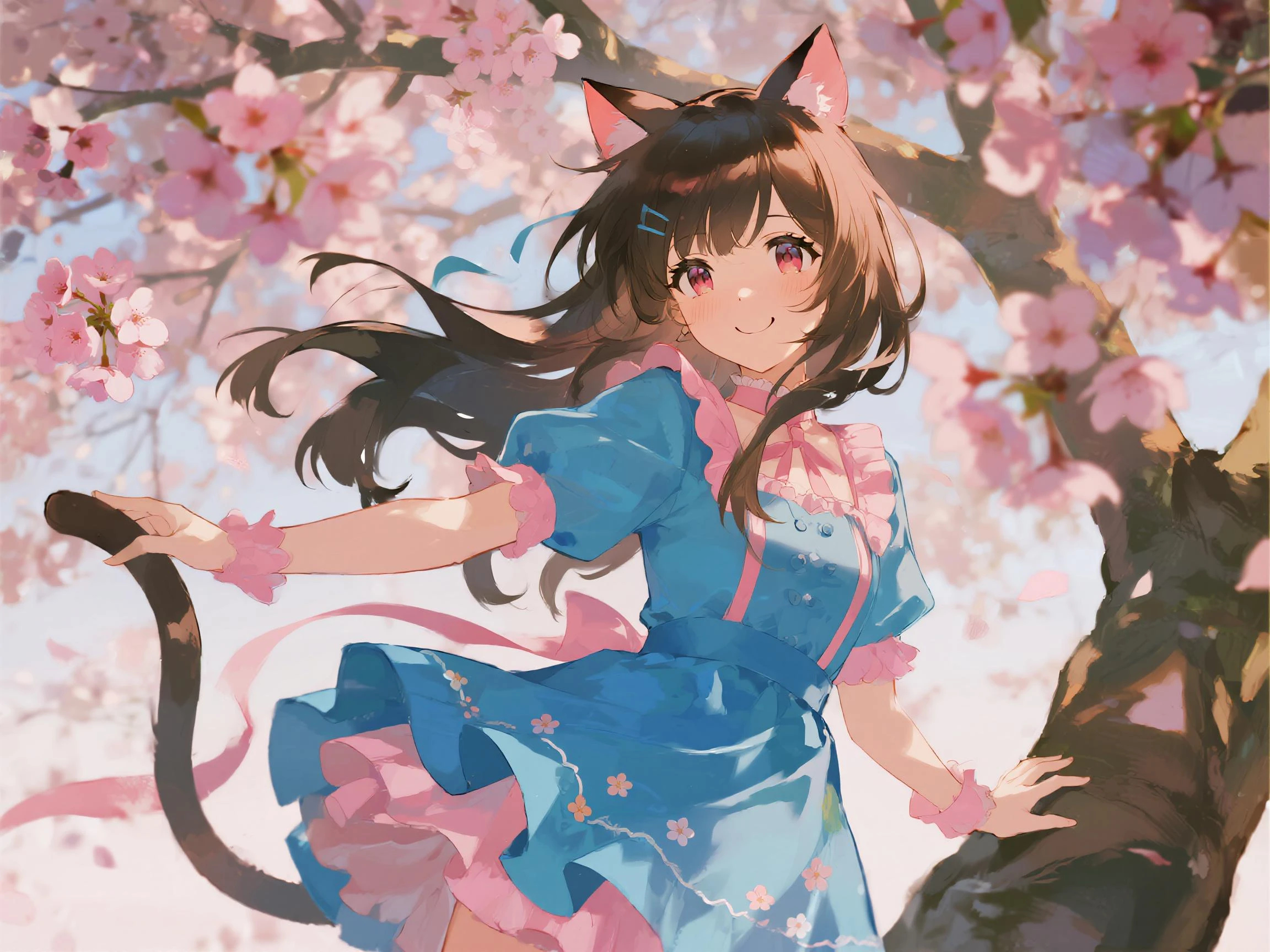 AI猫系少女提示词模板，可爱女友一键生成