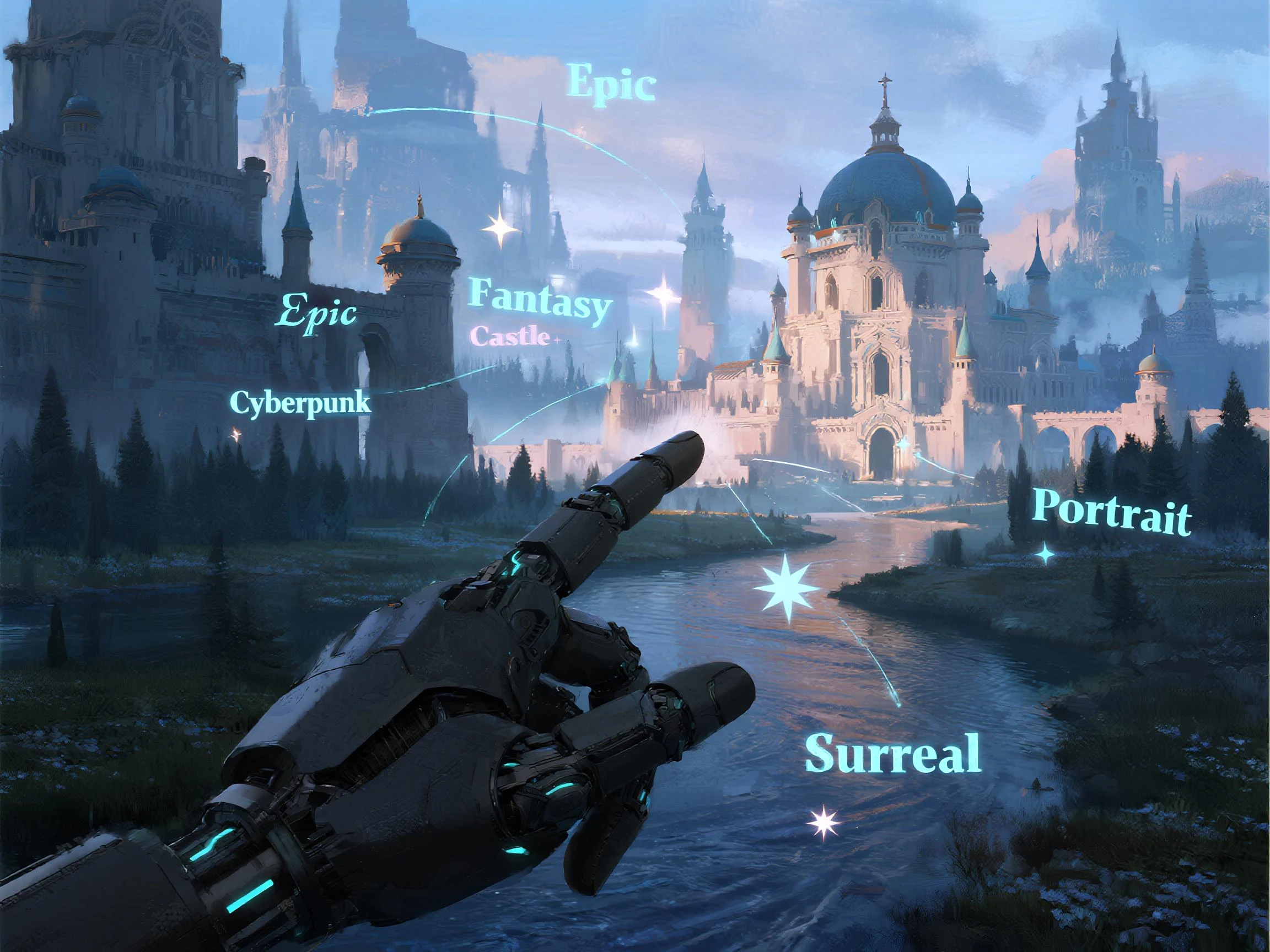 AI 绘画关键词大全：精准生成的组合技巧