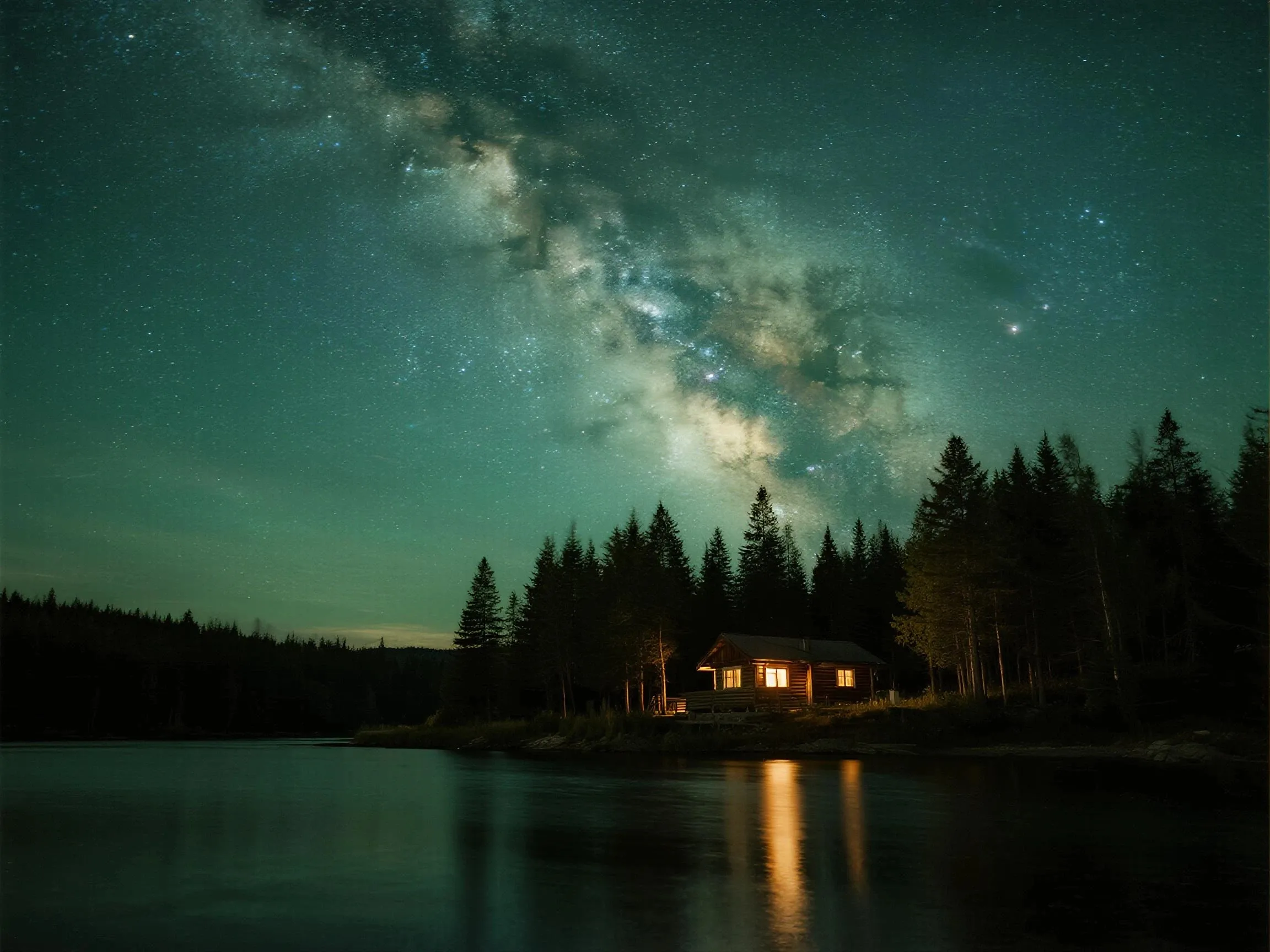 风景画的层次感来源于细节