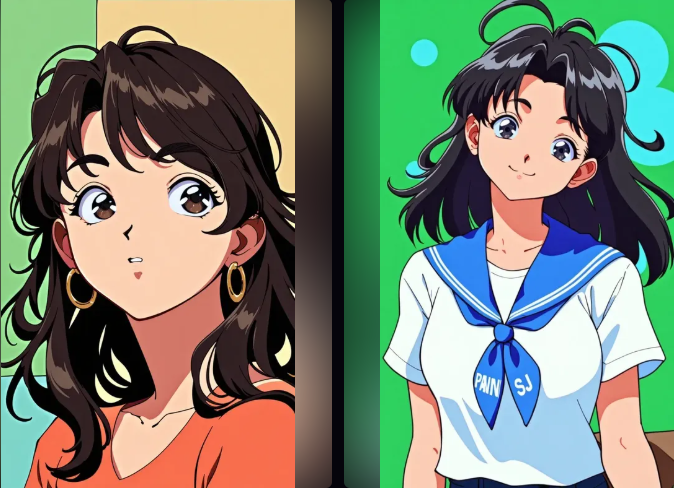 人像照片转90年代怀旧日漫风工具