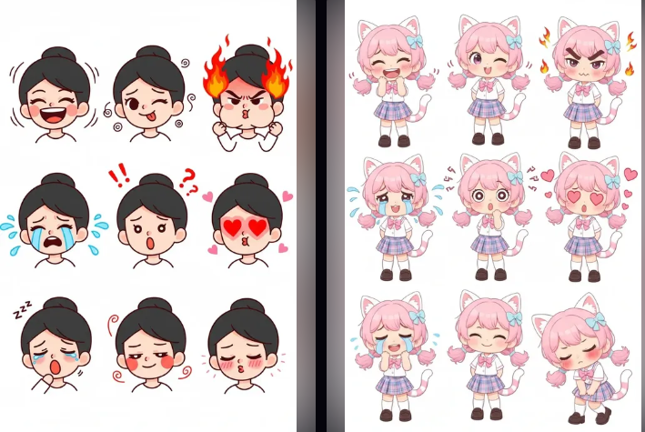 Q版表情包生成器，AI一键在线免费制作