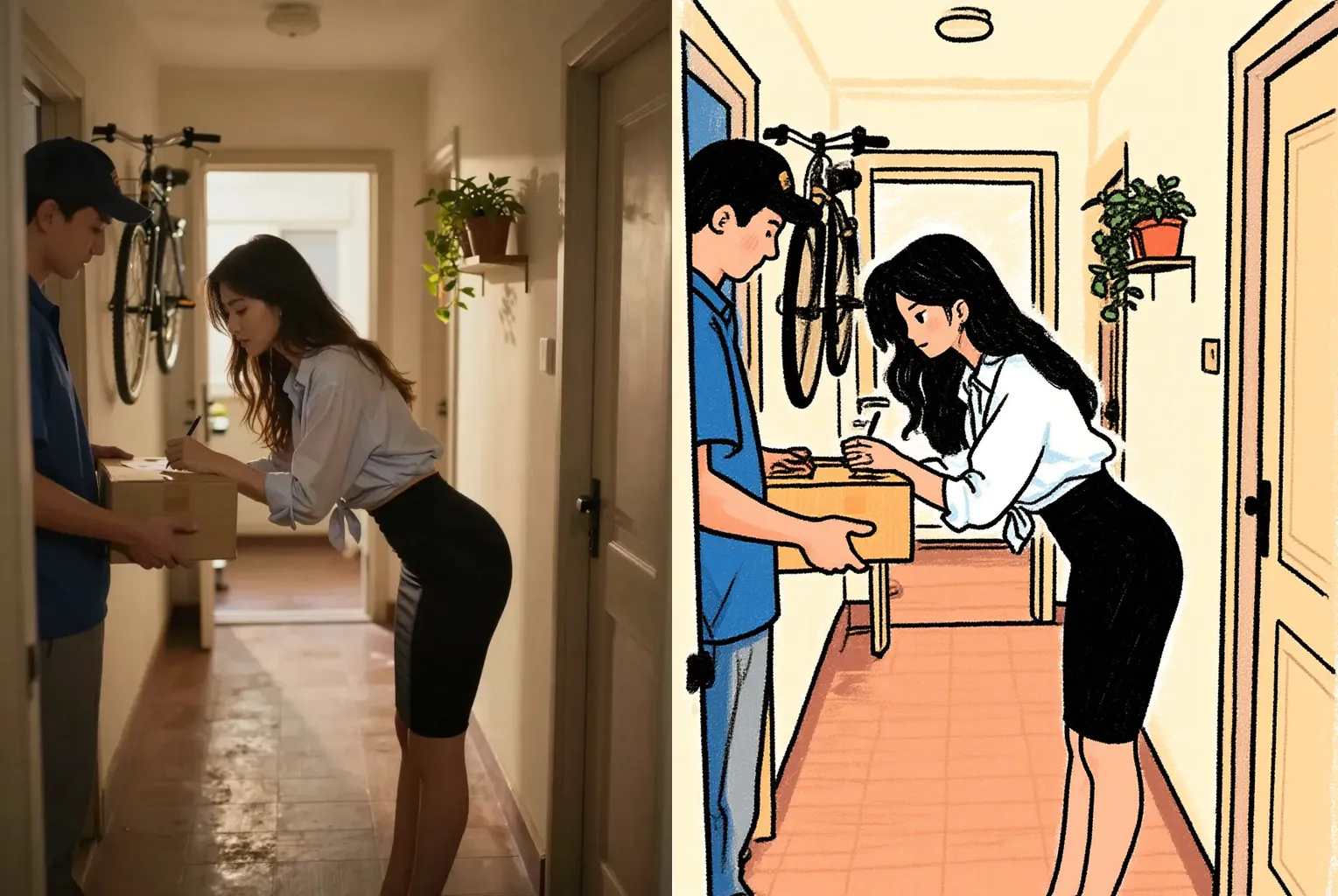 真人照片转简笔画滤镜工具(手机也能用)