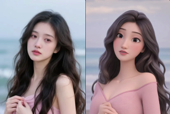 真人照片一键变卡通头像教程