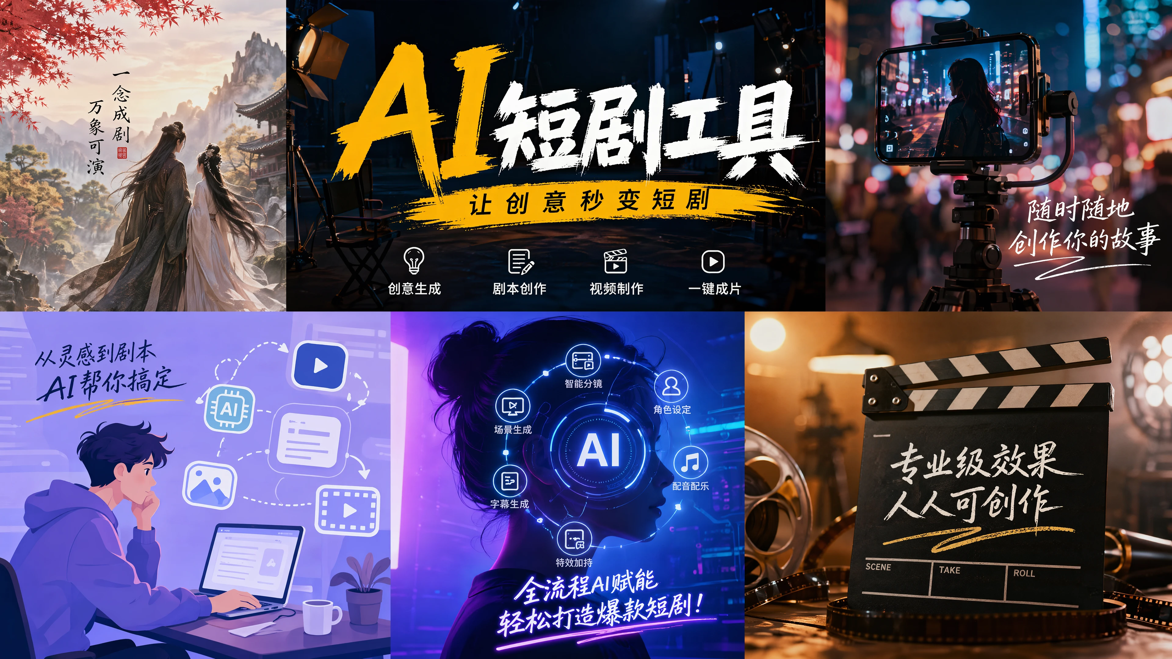 ai短剧生成工具有哪些，从剧本到成片全流程盘点