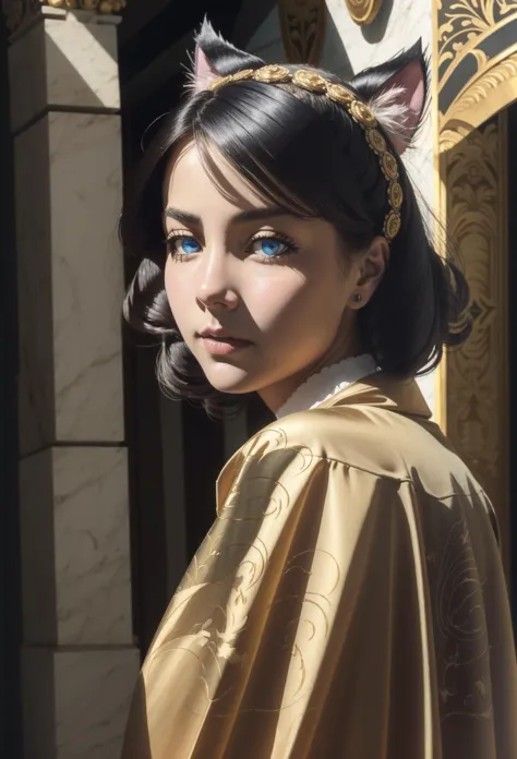 oil painting,classic painting,<lora:Ð¡ÑÐ¸Ð»Ñ ÐºÐ°ÑÑÐ¸Ð½Ð° Ð¼Ð°ÑÐ»Ð¾Ð¼(oil painting,classic painting):1>,  <lora:ÐÐ¾ÑÐºÐ°-Ð´ÐµÐ²Ð¾ÑÐºÐ° Ð¸Ð· ÑÐ¾Ðº ÑÐ¾Ñ(cyan, animal ears, cat ears,tail,blue eyes,black hair,curly hair):1>, cyan, animal ears, cat ears,tail,blue eyes,black hair,curly hair, 1girl in full growth, best quality, masterpiece, ultra-detailed, high quality, perfect nose, highly detailed skin, warm skin tone, defiance512, RAW photo, best quality, high resolution, (masterpiece), dreamlike, dreamy, modelshoot style, analog style, tonemapping, photorealistic, professional photography, sharp focus, HDR, 8K resolution, intricate detail, sophisticated detail, hyper detailed, (depth of field), highlight and shadow, volumetric lighting, cinematic bloom, professional light, looking at viewer, blotchy,